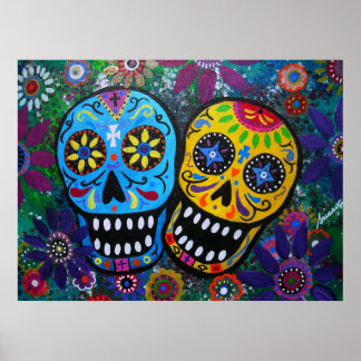 day of the dead couple poster