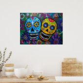 day of the dead couple poster | Zazzle