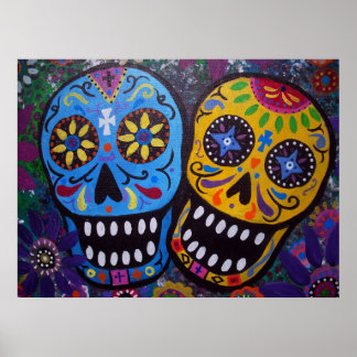 day of the dead couple poster