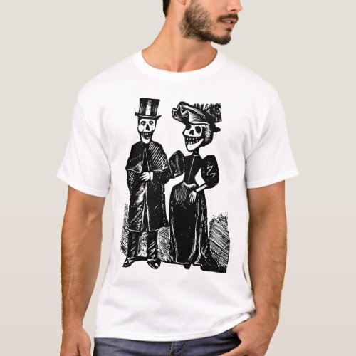 Day of the Dead Couple T_Shirt