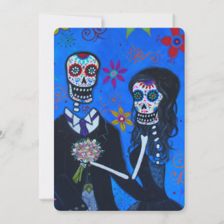 DAY OF THE DEAD COUPLE WEDDING INVITATION