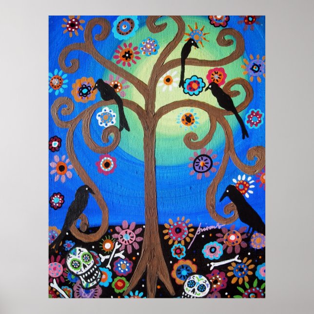 DAY OF THE DEAD CROWS POSTER (Front)