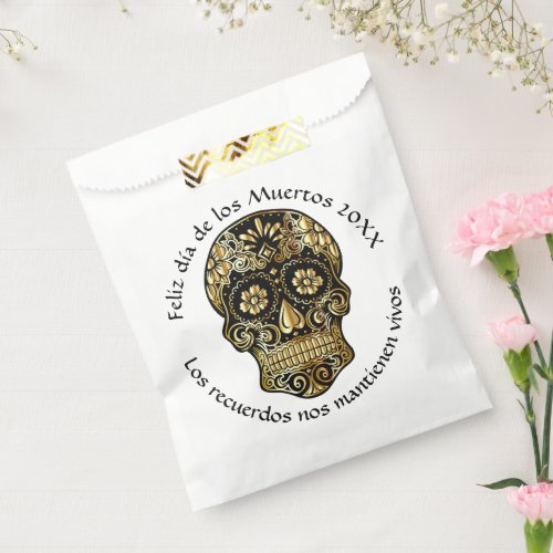 Day of The Dead _ Customize Add Name  Message Favor Bag