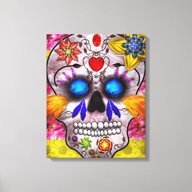 Day of the Dead - Death Mask Canvas Print (Front)