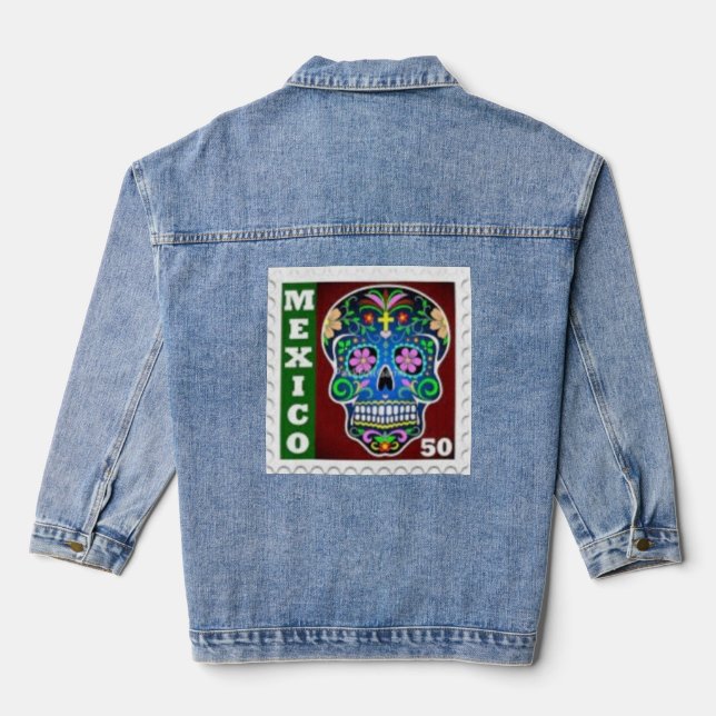 Day of the Dead  Denim Jacket (Back)