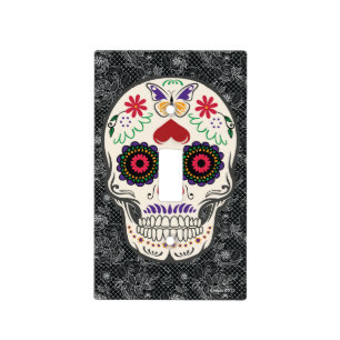 Day of the dead design Skull Art Light Switch Cover