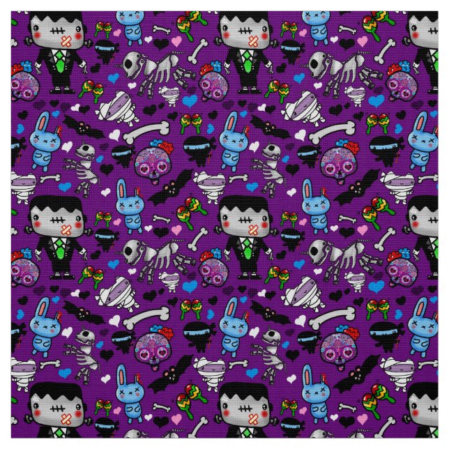 Day of the Dead Día de los Muertos Fabric (Swatch)