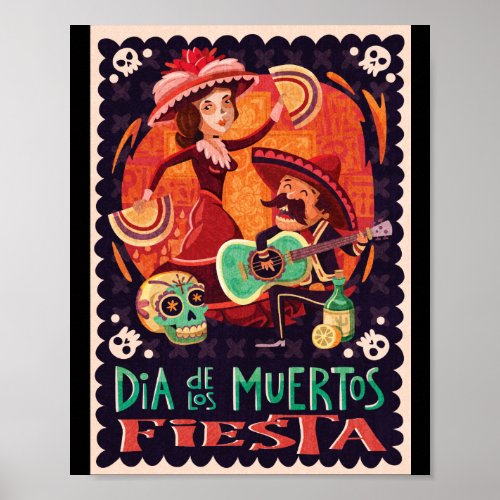 Day of The Dead Dia de los Muertos Poster
