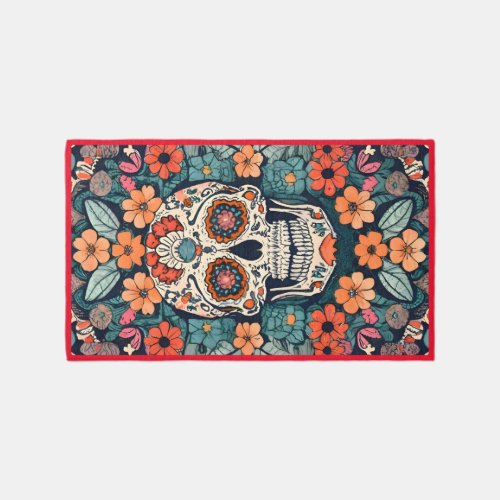 Day of the Dead Dia de los Muertos Rug