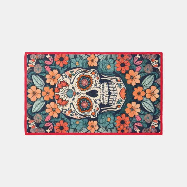 Day of the Dead (Dia de los Muertos) Rug (Front)