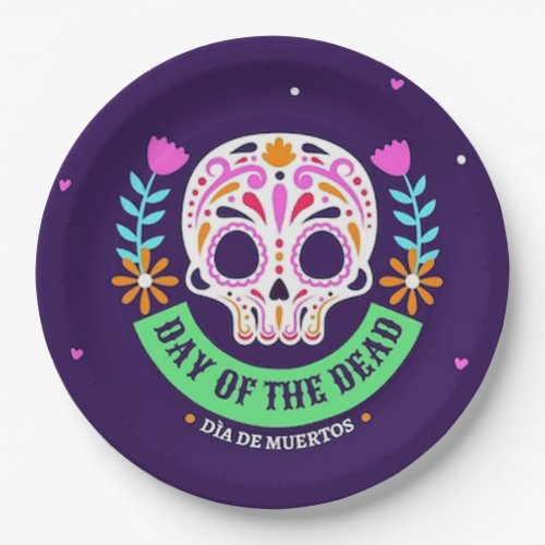 Day Of The Dead DOD Party Paper Plates