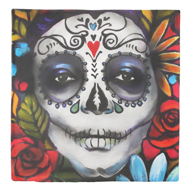 Day of the Dead Duvet Cover (Front)