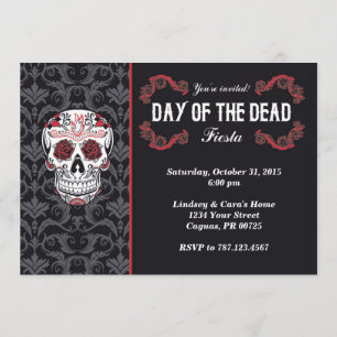 Day of the Dead Fiesta Party Invitation card