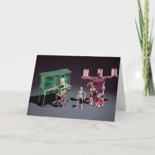 Day of the Dead figures as musicians Card