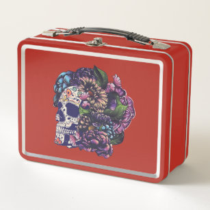 sugar skull lunch bag