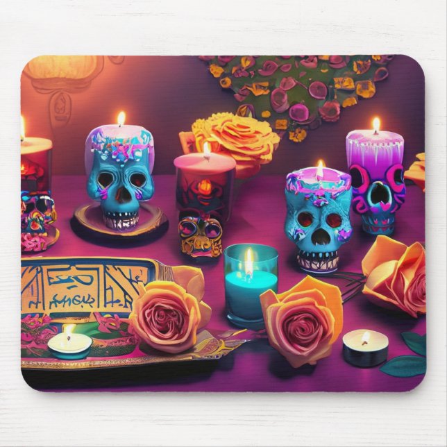 Day of the Dead Gift Idea Mouse Pad (Front)