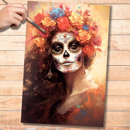 Day Of The Dead Girl 5 Decoupage Paper