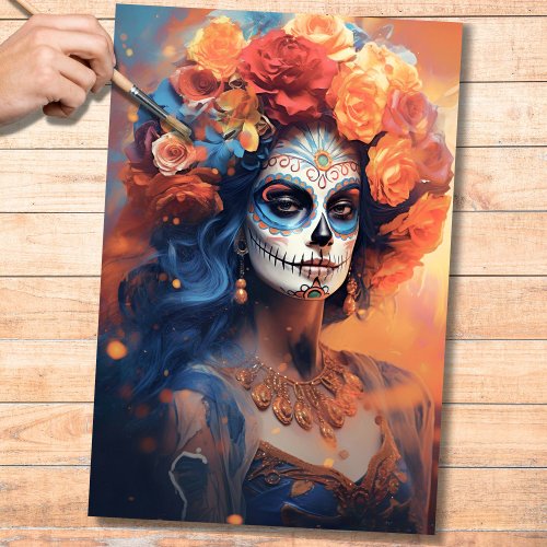 Day Of The Dead Girl 6 Decoupage Paper