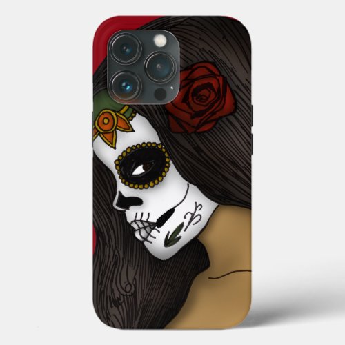 Day of the dead girl iPhone 13 pro case