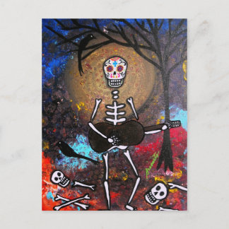 DAY OF THE DEAD GITARERO POSTCARDS