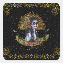 Day of the dead gothic art by Renee Lavoie