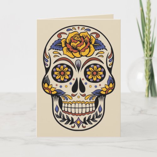 Day of the dead greeting card