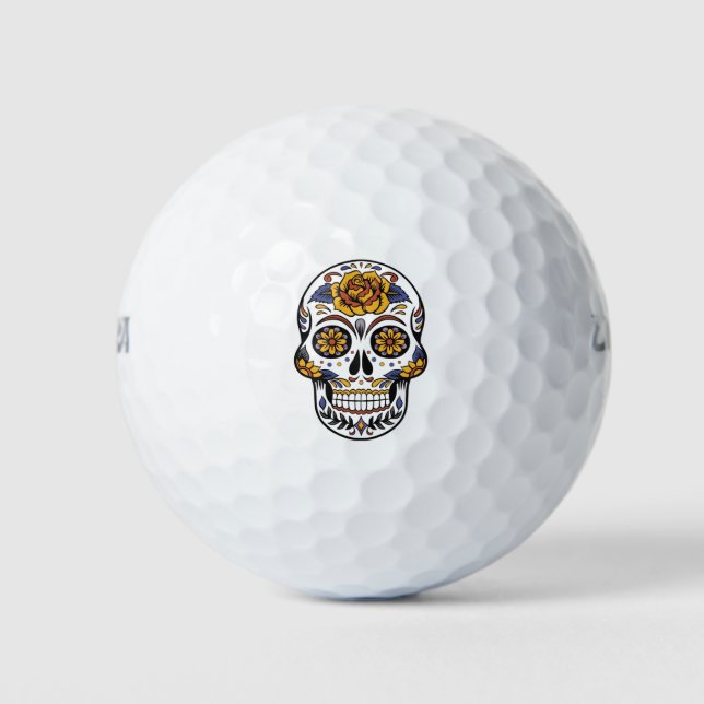 "Day of the Dead" Halloween Golf Ball (Front)