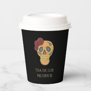Day of the Dead Halloween Gothic Sugar Skull Paper Cups