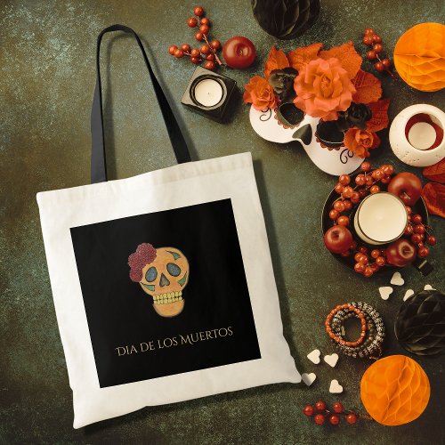 Day of the Dead Halloween Gothic Sugar Skull   Tote Bag