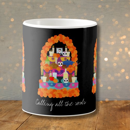 Day of the dead halloween party coffee mug