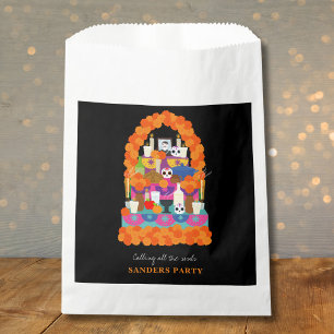 Day of the dead halloween party favor bag