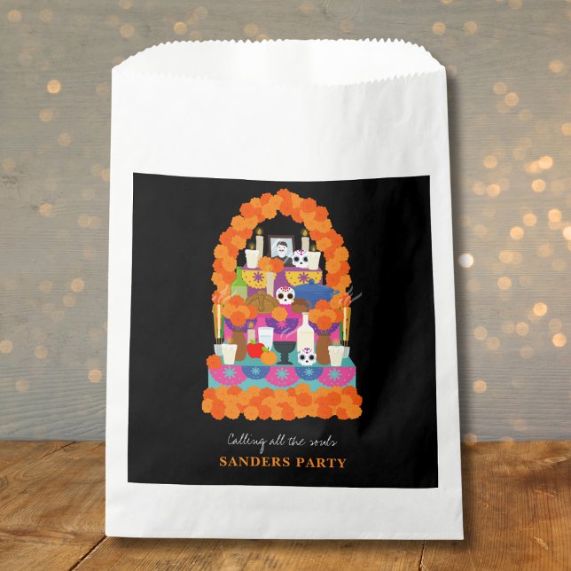 Day of the dead halloween party favor bag (Creator Uploaded)
