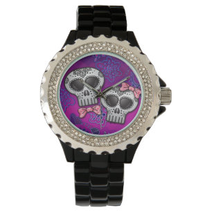 Day of the Dead Halloween Skull Dia de los Muertos Watch