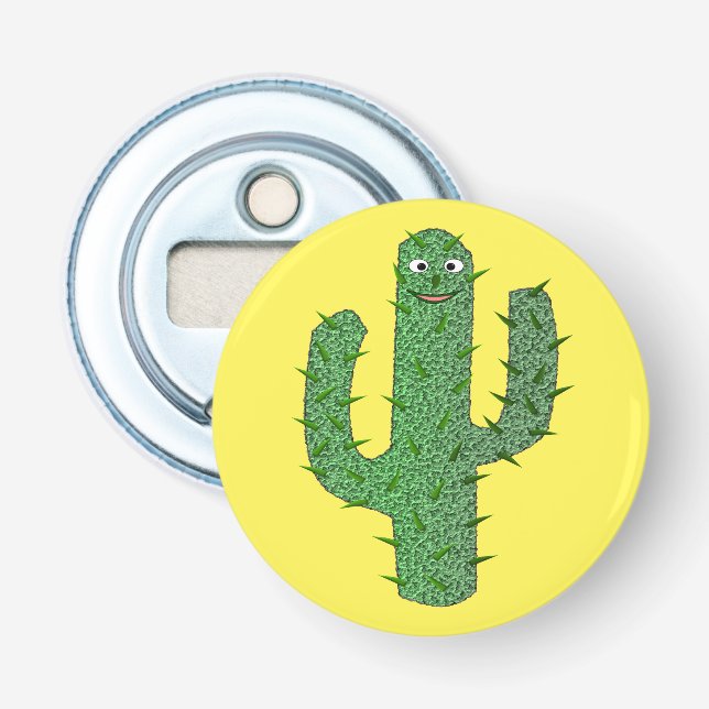 Day of the Dead Happy Cactus Bottle Opener (Front)