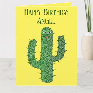 Day of the Dead Happy Cactus Custom Birthday Card