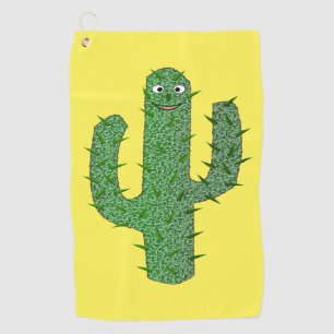 Day of the Dead Happy Cactus Golf Towel