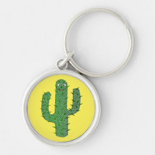 Day of the Dead Happy Cactus Keychain