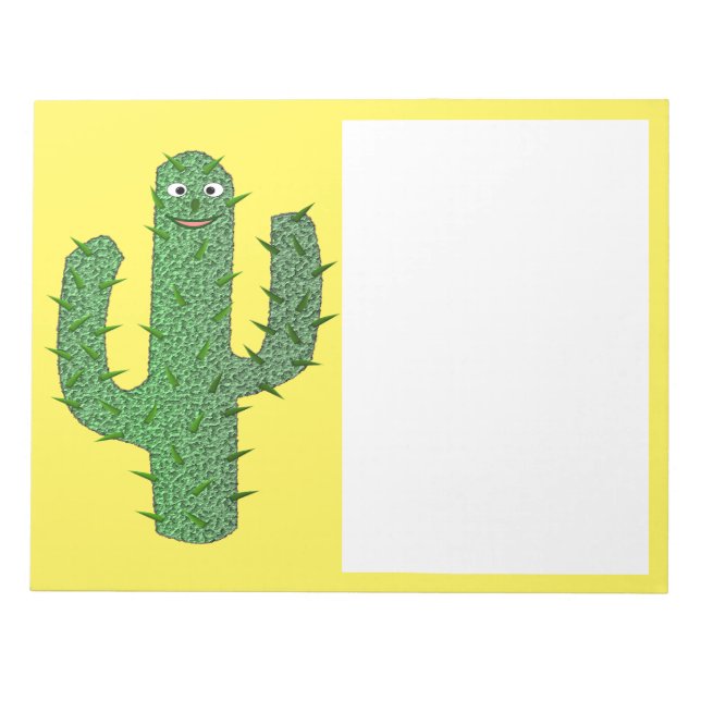 Day of the Dead Happy Cactus Notepad (Front)