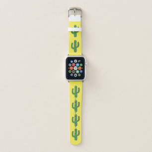 Day of the Dead Happy Cactus Patterned Apple Watch Band
