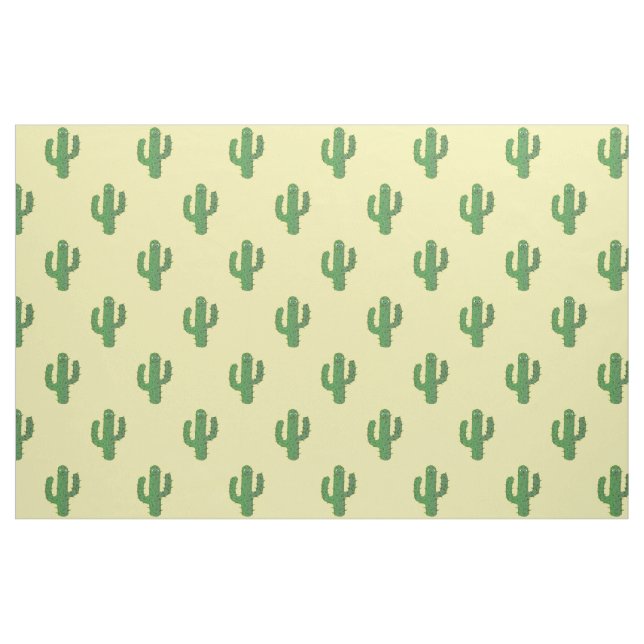 Day of the Dead Happy Cactus Patterned Fabric (Fat Quarter)