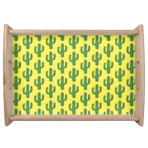 Day of the Dead Happy Cactus Patterned Serving Tray