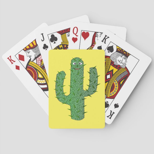 Day of the Dead Happy Cactus Poker Cards (Back)