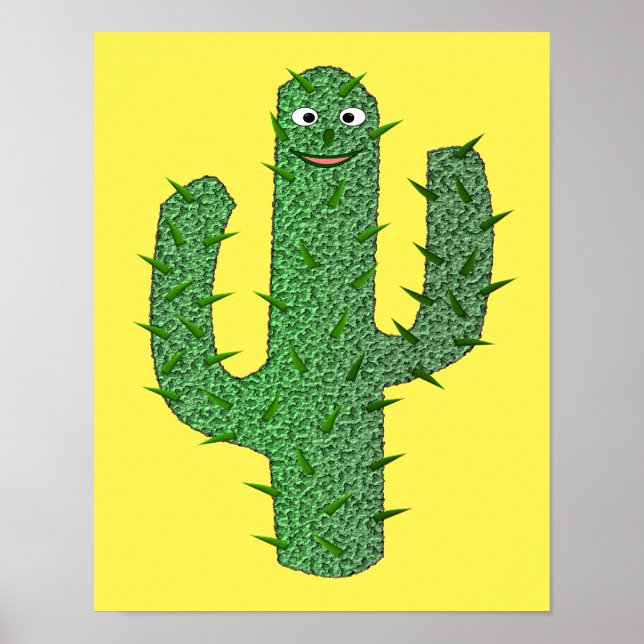 Day of the Dead Happy Cactus Poster (Front)