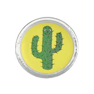 Day of the Dead Happy Cactus Ring