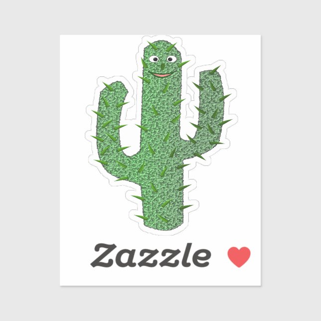 Day of the Dead Happy Cactus Sticker (Sheet)