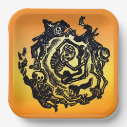 Day of the Dead - José Guadalupe Posada Paper Plates
