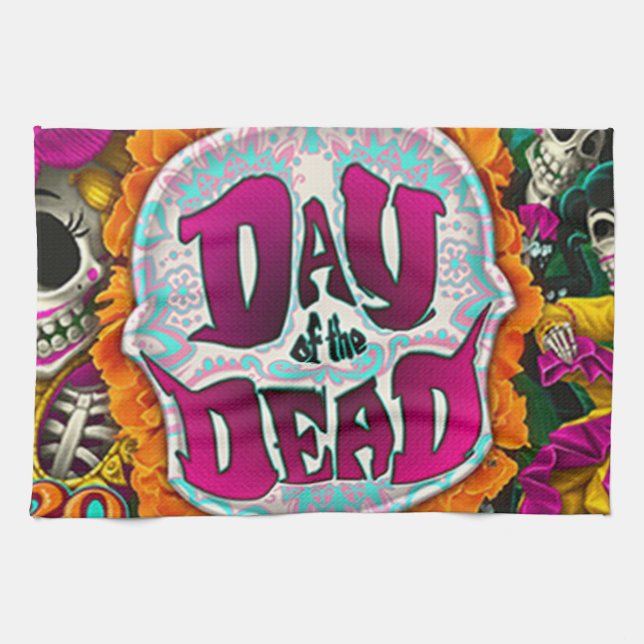 Day of the Dead Kitchen Towel (Horizontal)