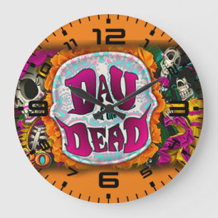 Day of the Dead Large Clock