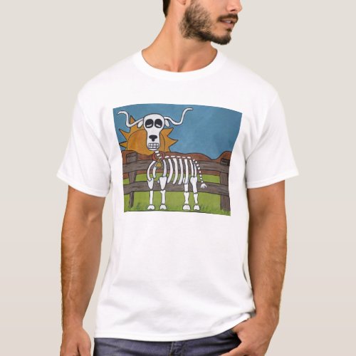 Day of the Dead Longhorn T_Shirt