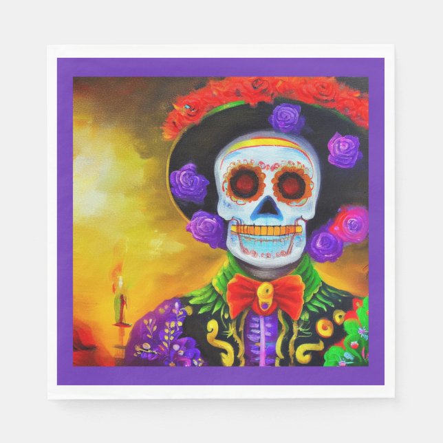 Day of the Dead Man 1 Napkins (Front)